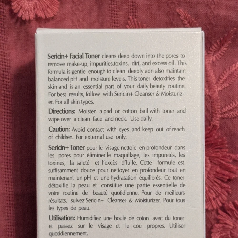 New Sericin+ Detox Facial Toner - New In Box